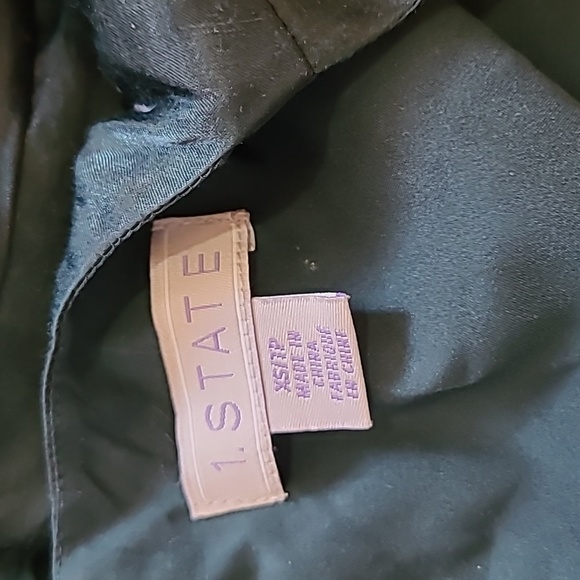 1 state Women's Romper Long sleeves Green Size XS - Picture 6 of 9